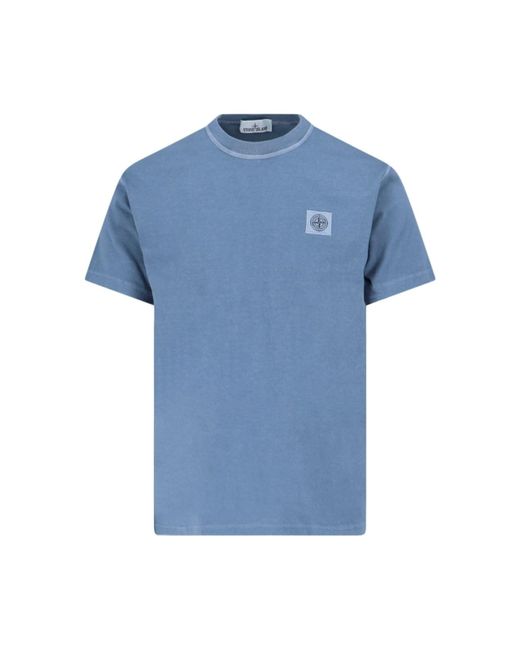T-Shirt Logo di Stone Island in Blue da Uomo