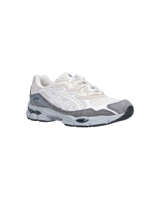 Asics Natural Leather Sneakers With Rubber Outsole