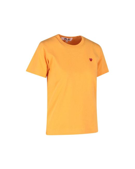 T-Shirt Logo di COMME DES GARÇONS PLAY in Orange
