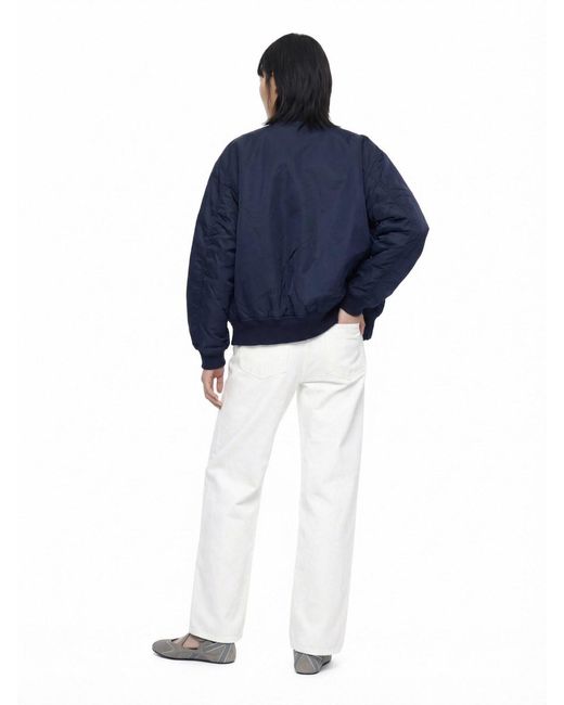 Prada Blue Re-Nylon Bomber Jacket