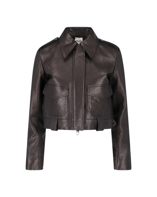 Khaite Black Cropped Jacket "Cordelia"