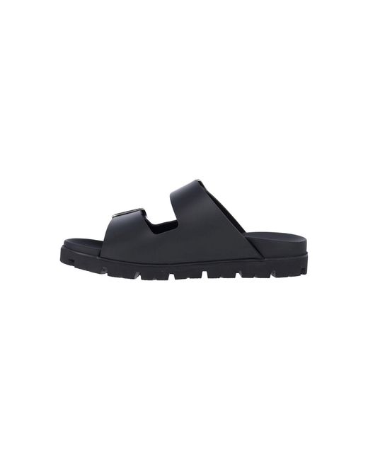 Prada Blue Buckle Sandals for men