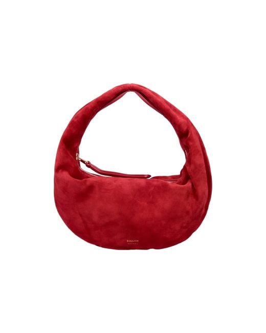 Khaite Red Mini Hobo Bag "Olivia"