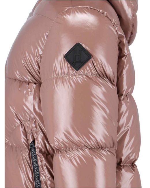 Herno Pink Down-Filled Quilted Jacket With Polyurethane-Coated Shell for men
