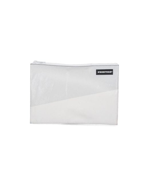 Freitag White "F07 Chuck" Clutch Bag