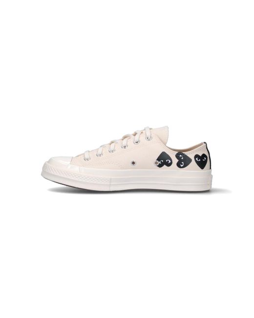 Sneakers Low Top "Converse Multi Heart Chuck 70 di COMME DES GARÇONS PLAY in White
