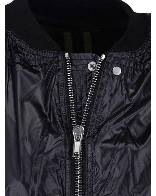 Rick Owens Black Bomber Jacket "Babel Tatlin"
