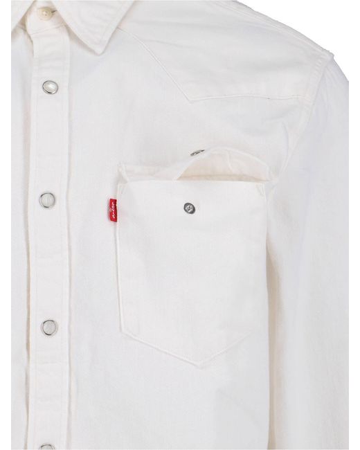 Levi's Strauss White 'Barstow Western Standard' Shirt for men