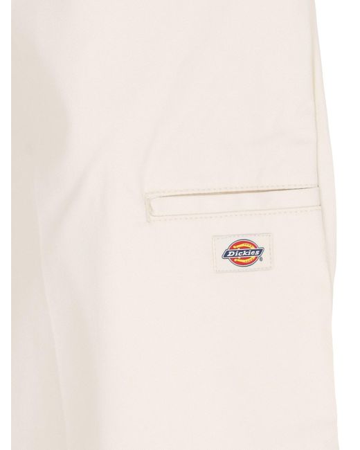 Dickies White 'multipocket' Shorts for men