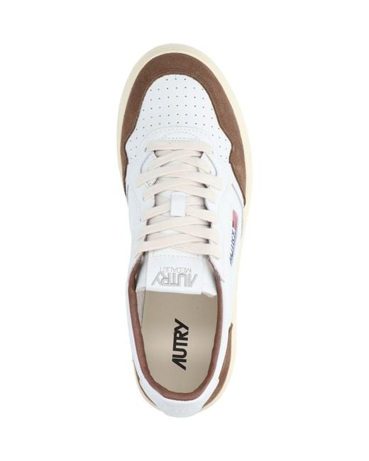Autry White Sneakers Upper: Cow Leather for men