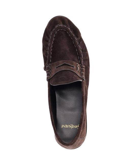 Saint Laurent Brown Loafers "Le Loafer" for men