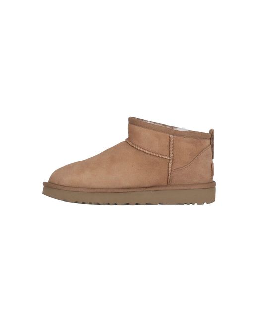 Ugg Natural 'Classic Ultra Mini' Boots