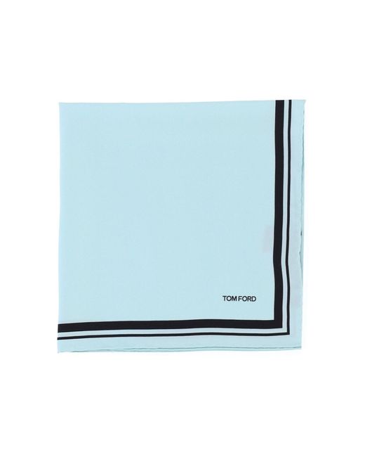 Tom Ford Blue Scarfs Mulberry Silk for men