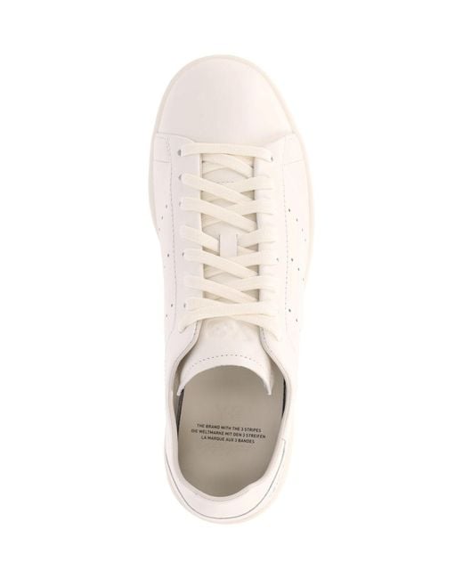 Y-3 Natural Leather Low-Top Sneakers