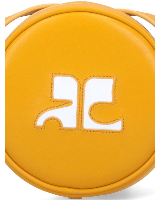 Courreges Orange "Reedition Circle" Mini Bag