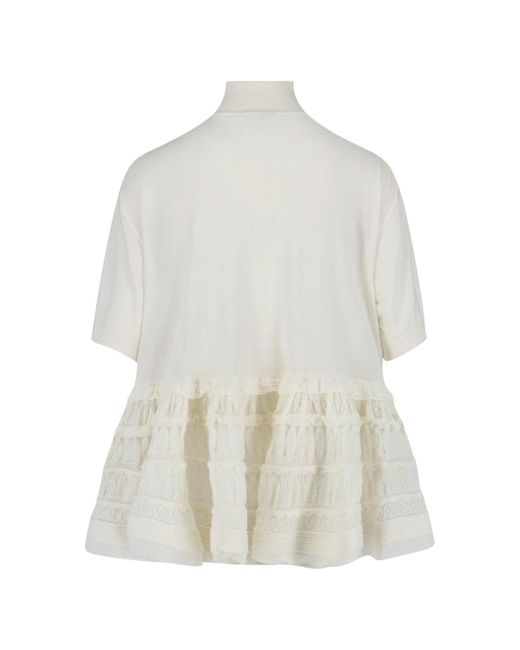 Alaïa White Peplum Top