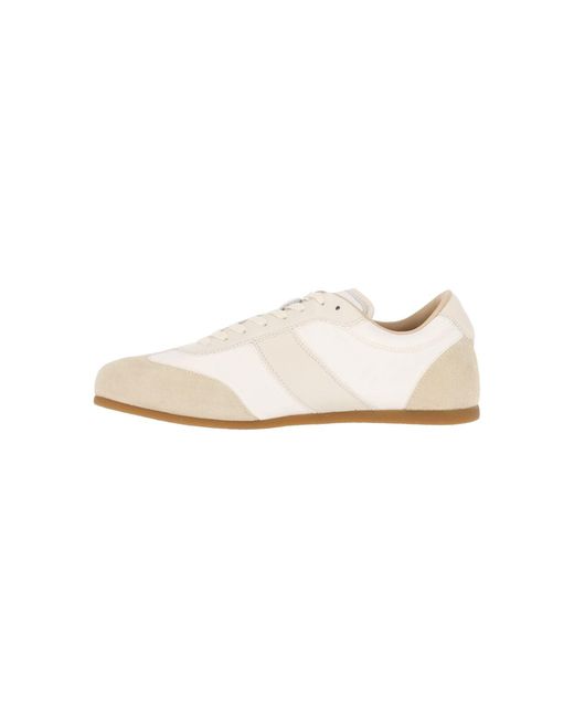 Lemaire White Soft Runner Fabric Sneakers