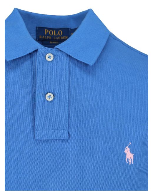 Polo Ralph Lauren Blue Logo Polo Shirt for men