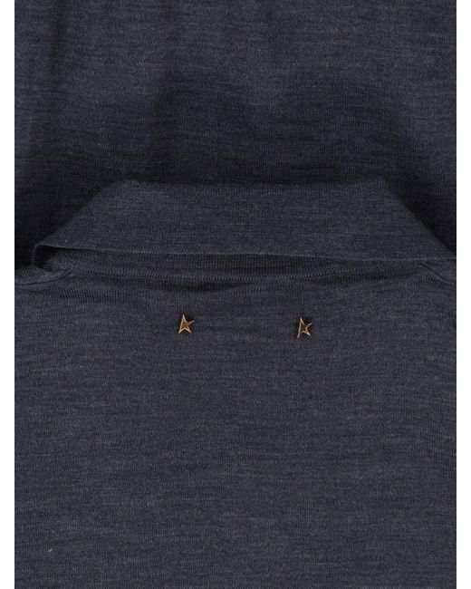 Golden Goose Deluxe Brand Blue Basic Polo Shirt for men
