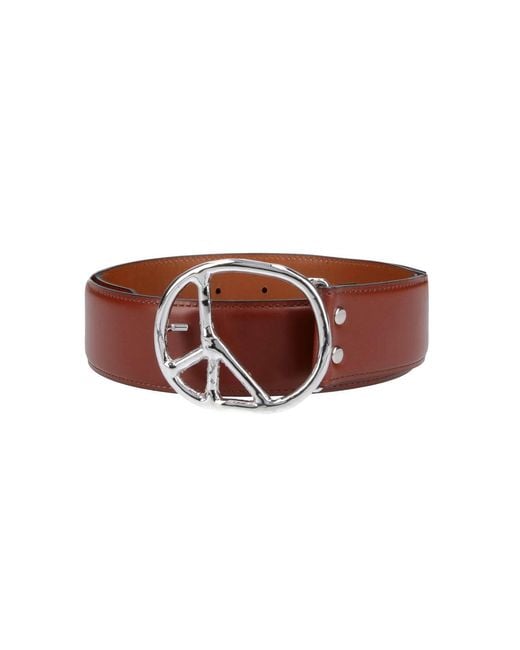 Needles Brown Cowhide Leather Belt for men