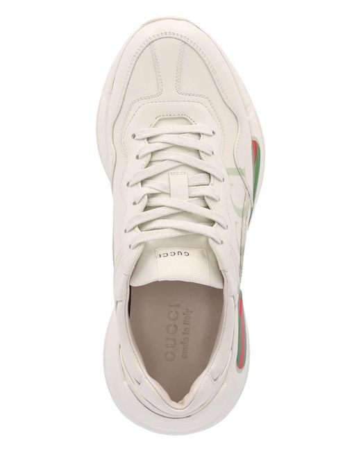 Gucci White Sneakers "Rhyton" for men
