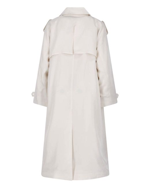 Frankie Shop White Twill Trench "Veyron"