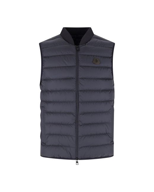 Moncler Blue Vest "Froissel" for men