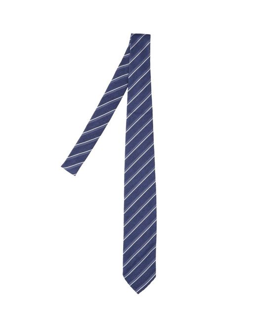 Cesare Attolini Blue Silk Tie for men
