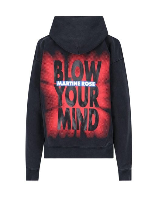 Martine Rose Blue 'blow Your Mind' Hoodie for men
