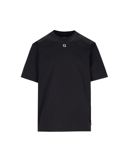 Fendi Black Logo T-shirt for men