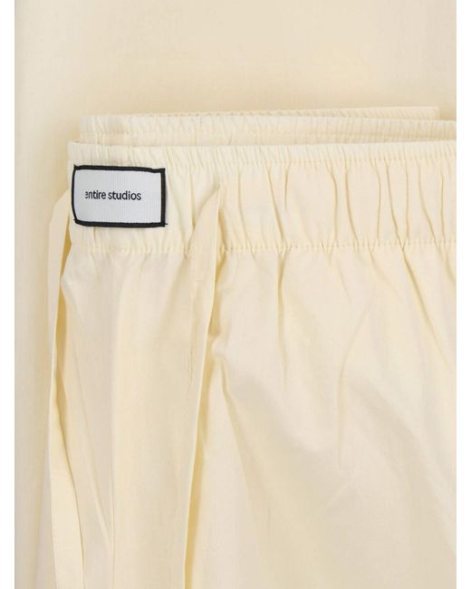 Entire studios White Wide Pants "Lounge"