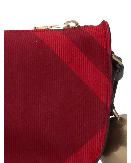 Burberry Red 'shield' Mini Bag