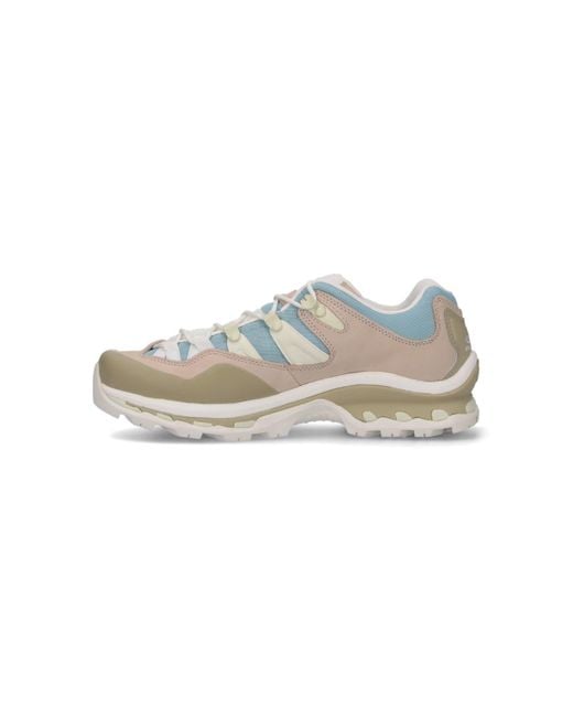 Salomon White Sneakers Pelle
