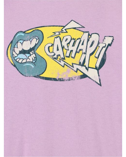 T-Shirt "S/S Louder" di Carhartt in Pink da Uomo