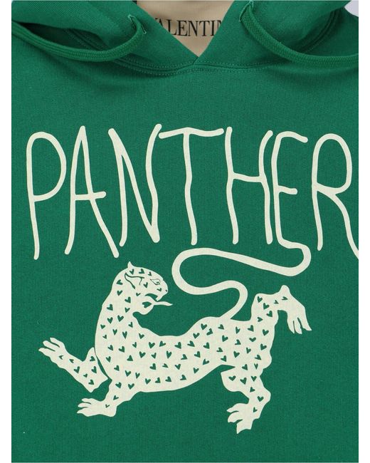 Valentino Green "Panther" Hoodie for men