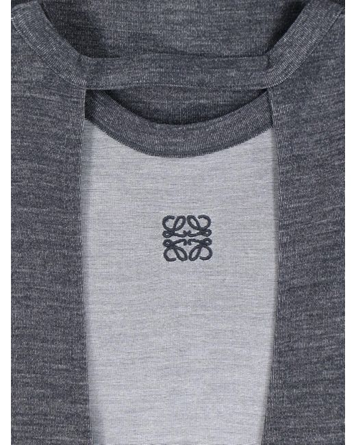 Loewe Gray Knot Detail T-shirt