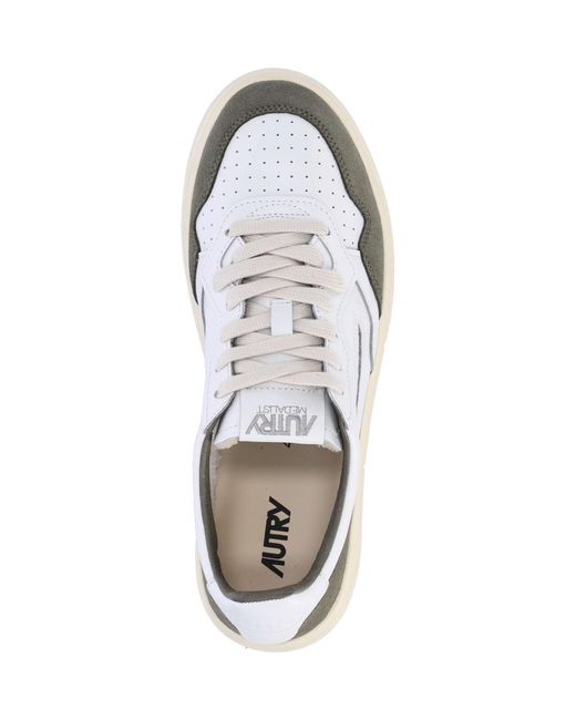 Autry White Leather & Suede Sneakers for men
