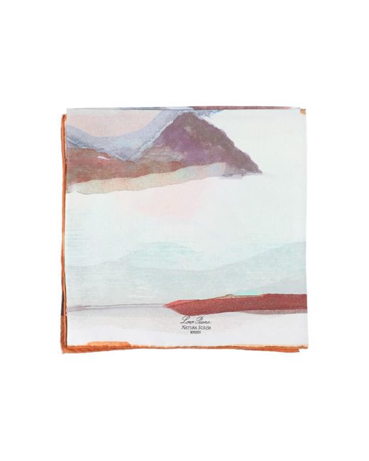 Loro Piana Gray Silk Scarf