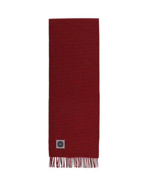 Sciarpa Pied De Poule di Destin in Red da Uomo