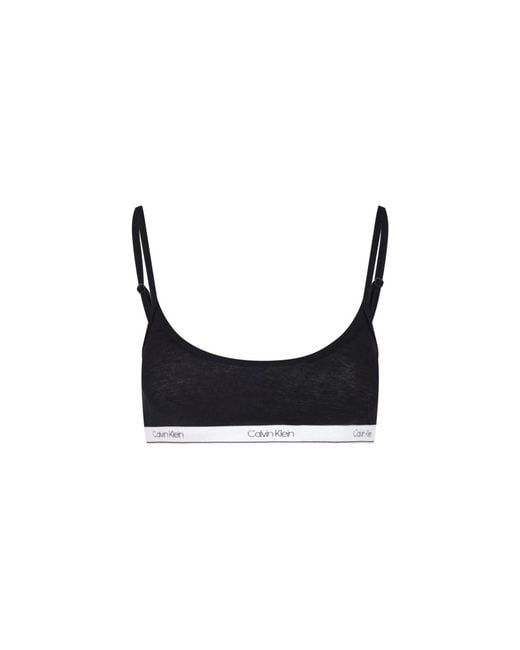 Calvin Klein White Bralette Logo