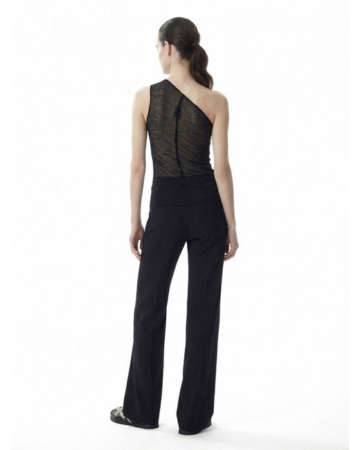 Rick Owens Blue Silk Blend Pants