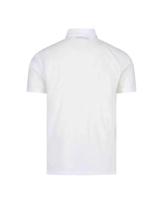 Zanone White Cotton Polo Shirt for men