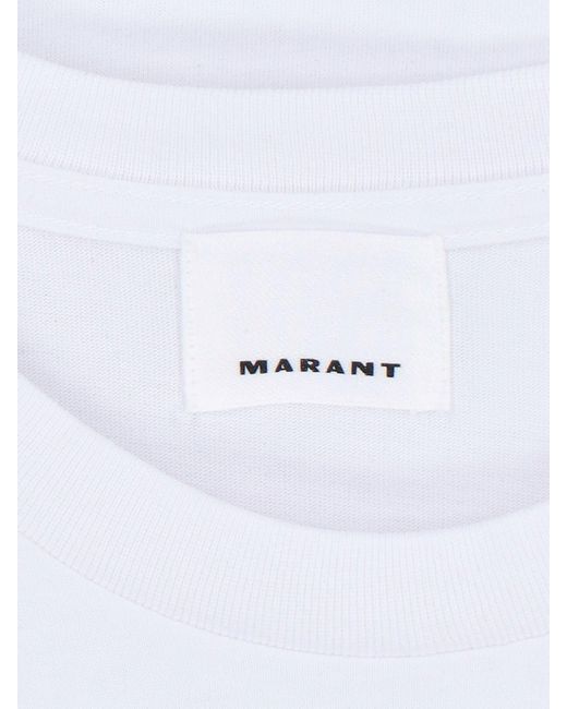Isabel Marant White Cotton T-Shirt for men
