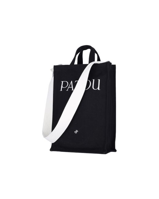 Borsa Tote Verticale Logo di Patou in Black