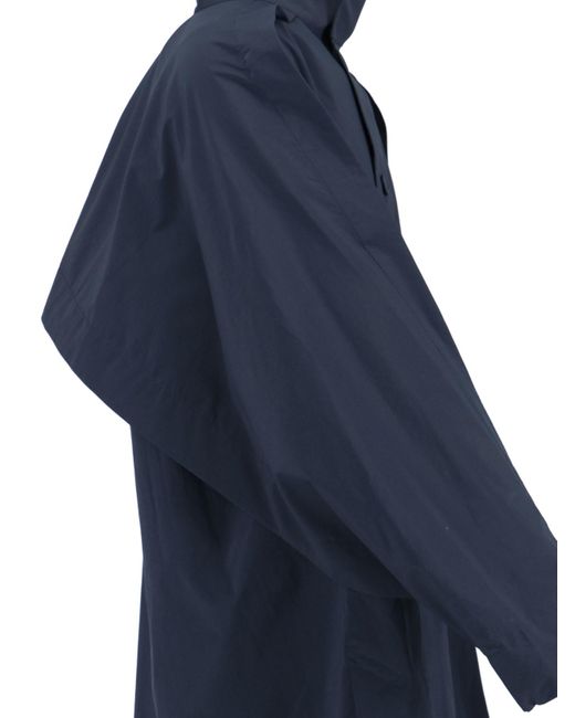 HOMME PLISSÉ Blue 'wing' Coat for men