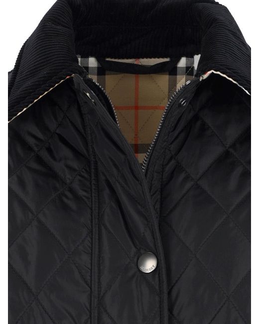 Burberry Blue Diamond Quilted Jacket