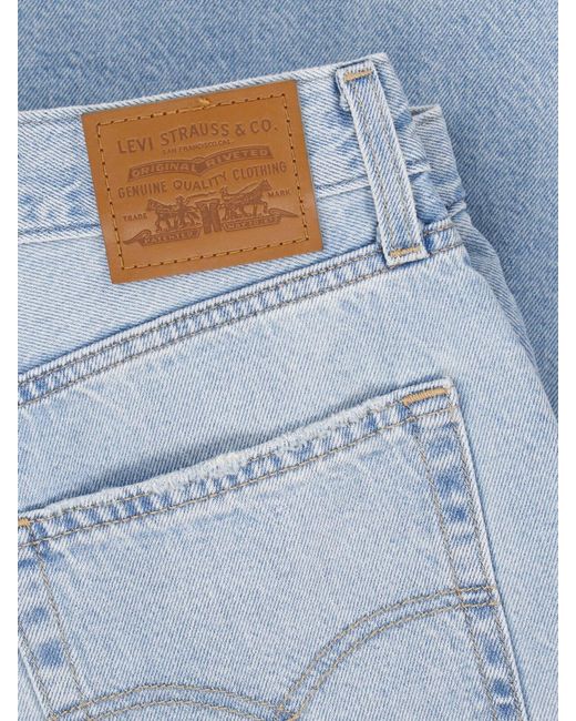 Levi's Strauss Blue Denim Shorts "Baggy Dad"