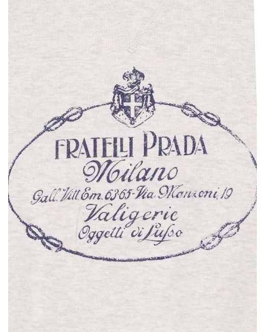 Prada Blue Logo Sweatshirt
