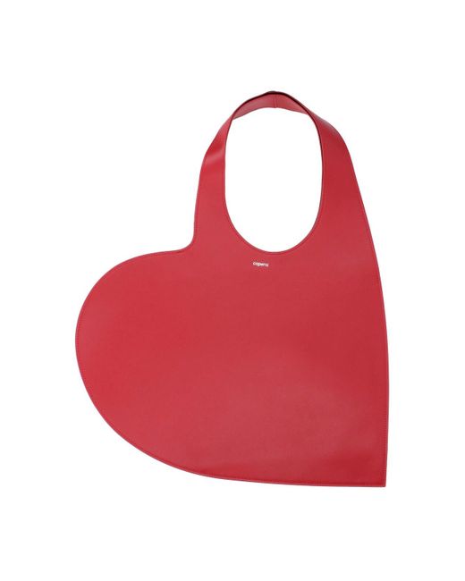 Borsa Tote "Heart" di Coperni in Red