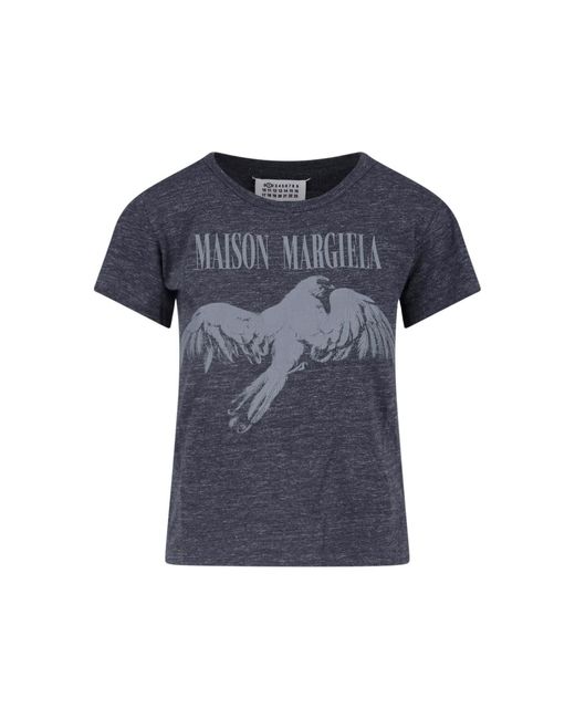 Maison Margiela Blue T-Shirt “Bird”